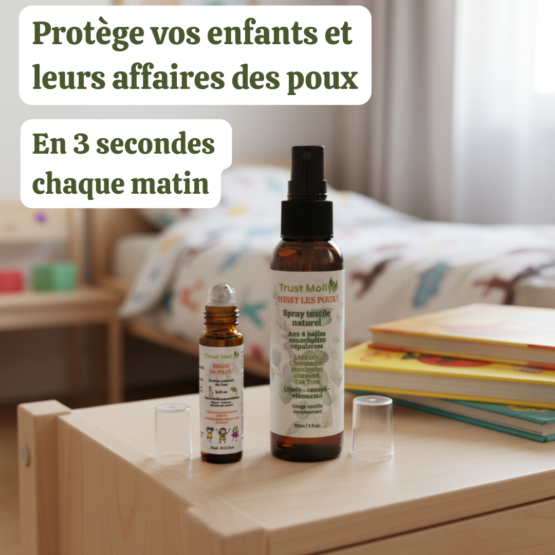 Pack anti-poux 100% naturel : sérum + brume protectrice JooBee Girls by Trust Molly
