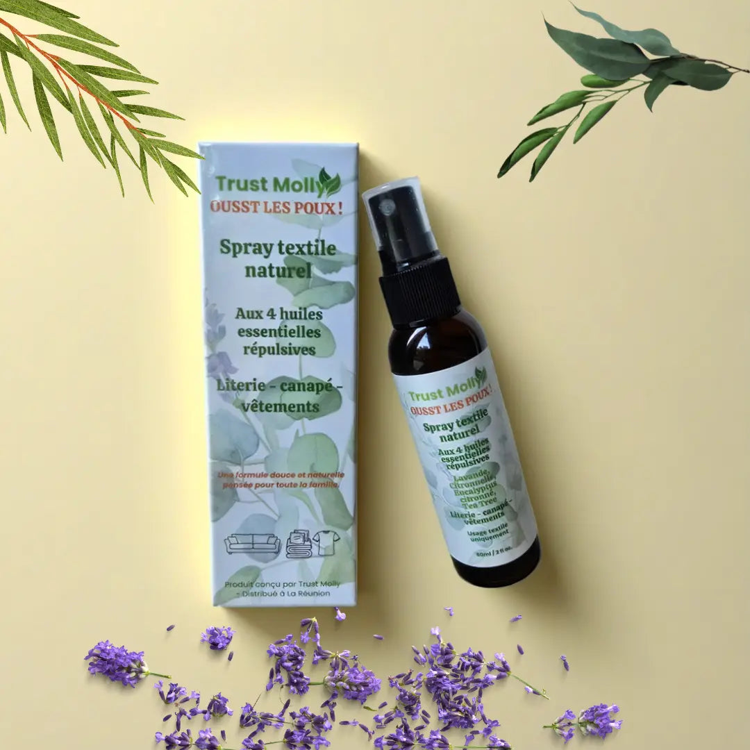 Spray textile répulsif (60ml) – Anti-poux & anti-moustiques 100% naturel JooBee Girls by Trust Molly